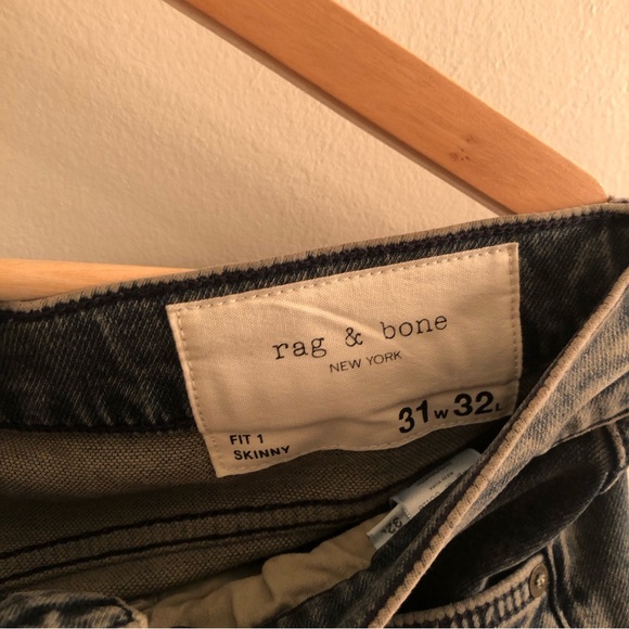 Rag & Bone Fit 1 Jeans in Dusty Blue (31x32) - Picture 3 of 5